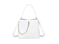 Bolso Para Mujer Efecto Piel Granulada Con Cadena Dorada Y Cierre Joya