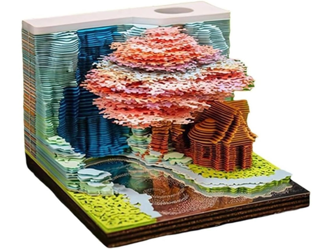Calendario Semanal 2025 De Arte 3d Desprendible Con Luz Led, Desprendible.