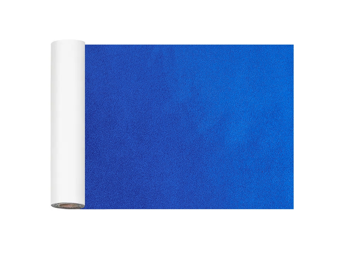 (azul Zafiro) Rollo De Tela De Terciopelo Autoadhesiva De 30x140cm, Adecuada Para Tapizar Muebles Y Reparar Sofás.