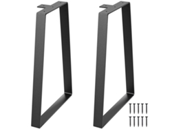 Patas de muebles trapezoidales de acero macizo Succebuy de 406 mm, 2 juegos para mesas de centro de bricolaje
