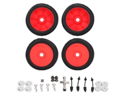 Mali 4pcs Pneu de Rodagem X600 para Traxxas Slash 1/10 Caminhão Rc Curto Pneu de Reposição Vermelho