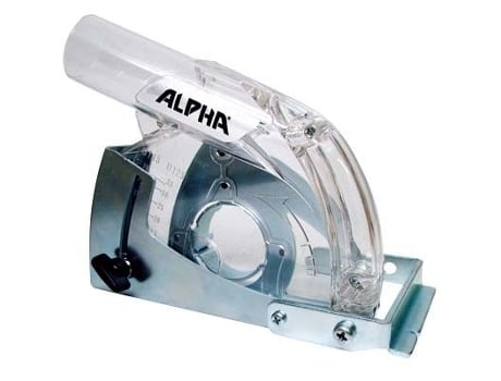 ALPHA PROFESSIONAL TOOLS Cubierta de Aspiración con Guia, para Amoladora Angular Alpha, Absorción Polvo y Escombros