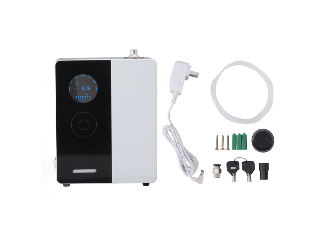Difusor de aceites esenciales con wifi, montaje en pared, 200 ml, 100-240 V, color negro, EE. UU.