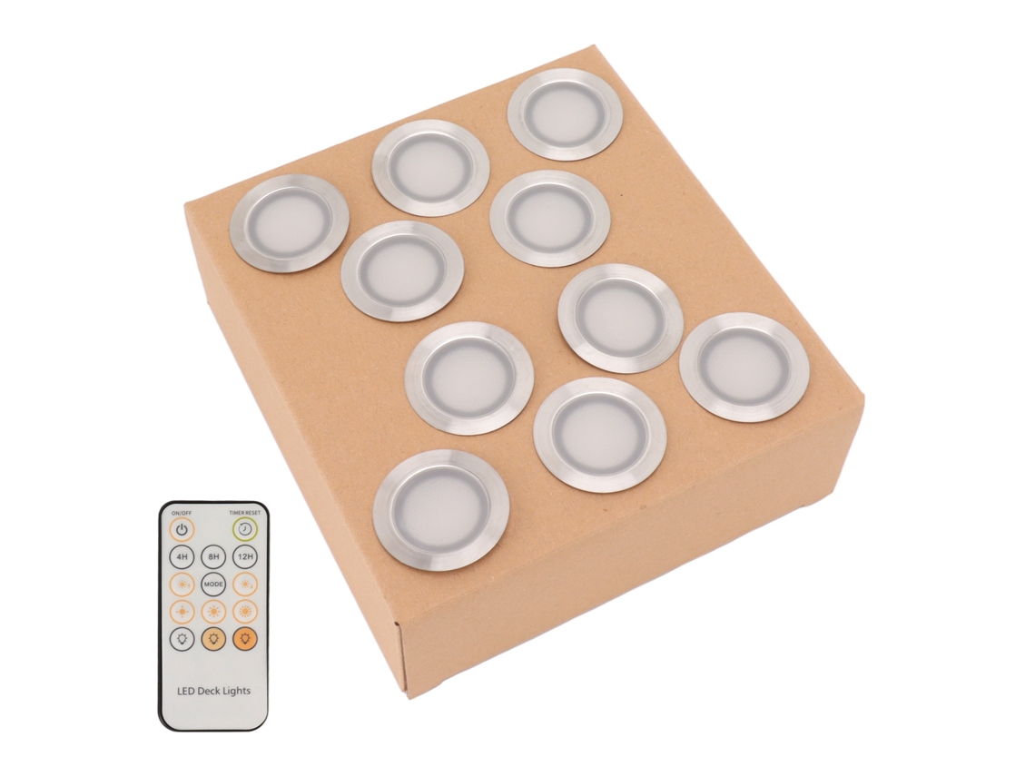 2026-10 Pcs Kit De Luces Led Para Deck 0.8w Acero Inoxidable 304 Ip67 Impermeable Lámpara Empotrada 90‑265v Plug Au