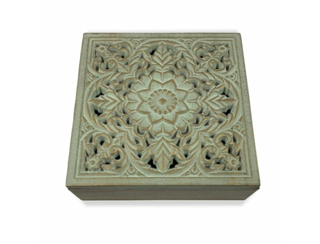 Caja-Joyero Versa Mandala Madera MDF (20 x 7 x 20 cm)