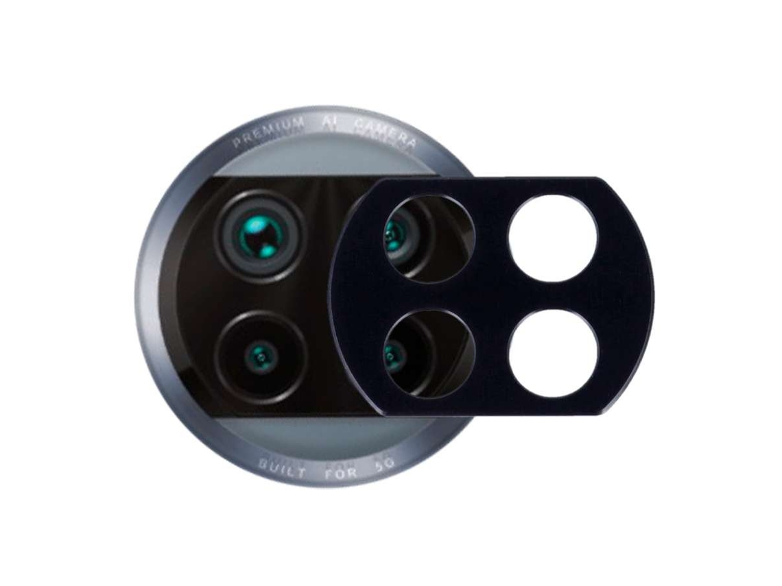 Protector Cámara Metalizado Negro Para Xiaomi Mi 10t Lite