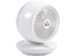 Ventilador De Mesa Potente, 45w, 3 Velocidades, Oscilación 70°, Inclinación 90°, Blanco