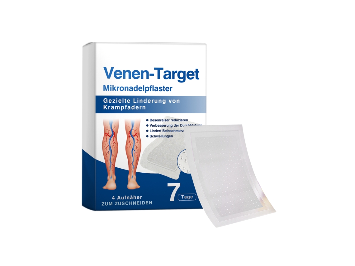 Parche de microagujas para el cuidado de las piernas