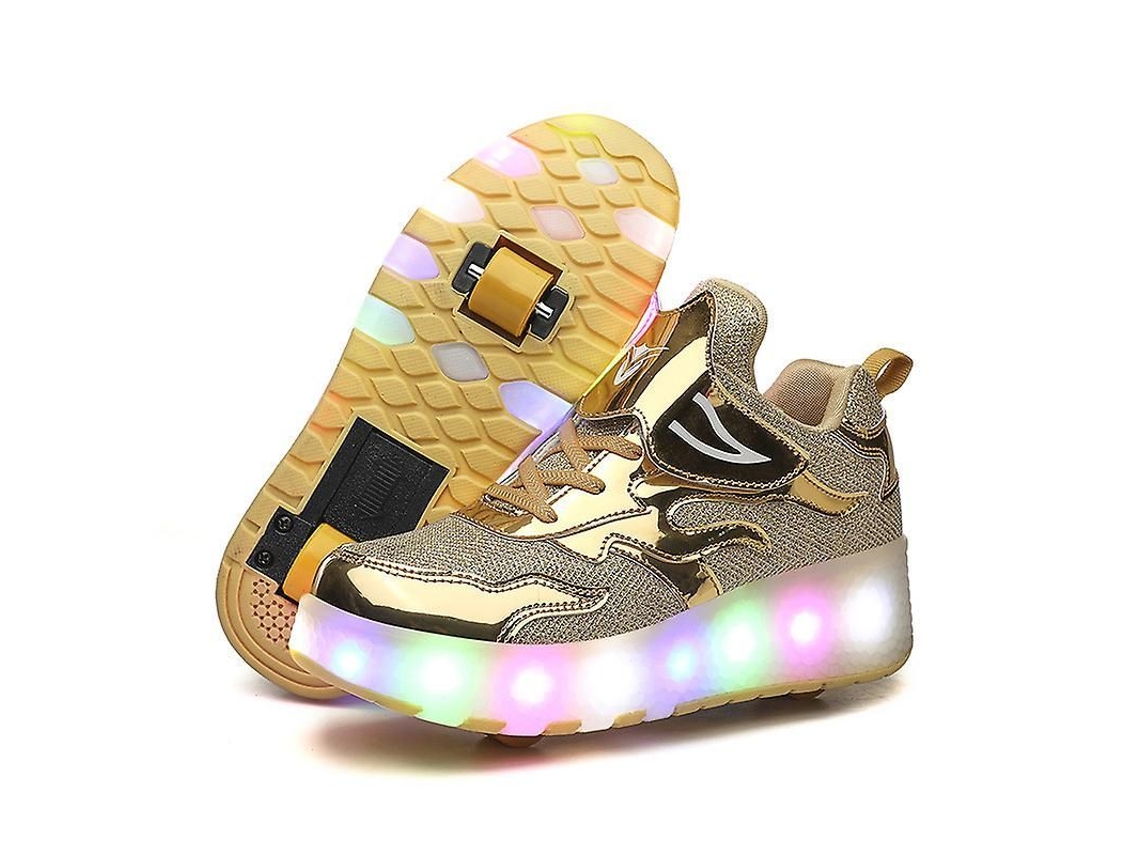 2026-zapatos De Patinaje Con Ruedas Y Luces Led Usb Carga, Deportivos Multifuncionales Para Niños Y Niñas