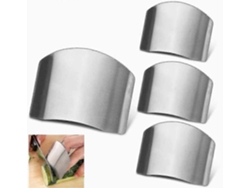 Rebe-4 Protectores De Dedos De Acero Inoxidable Para Cortar Verduras En La Cocina