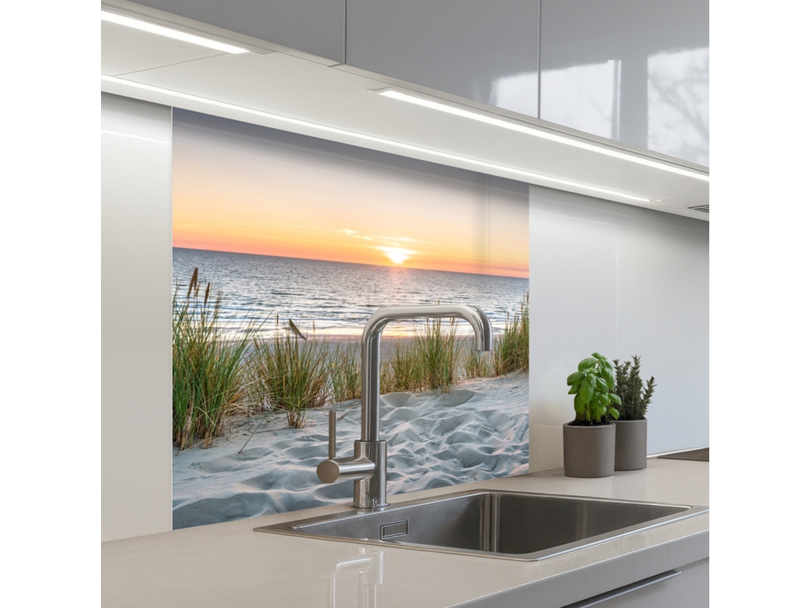 Paneles antisalpicaduras para cocina - Sol - Naturaleza - Playa 80x80 cm
