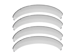 4 Almohadillas De Repuesto Para Auriculares Inalámbricos W800bt Plus, De Cuero Proteico Gris.
