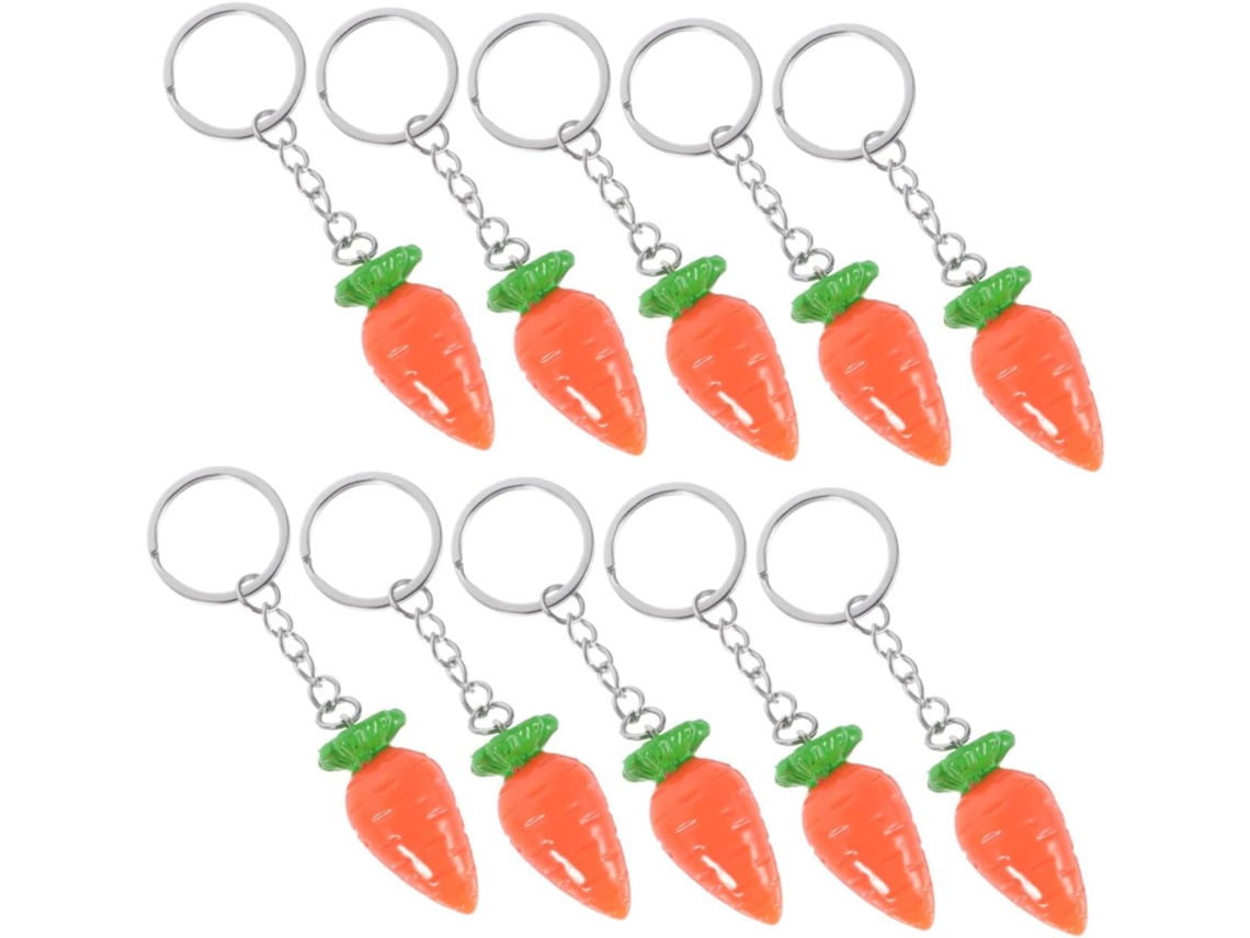 Chaveiros Decorativos Em Formato De Cenoura, Pingentes Criativos Para Pendurar, Acessórios Em Formato De Cenoura.