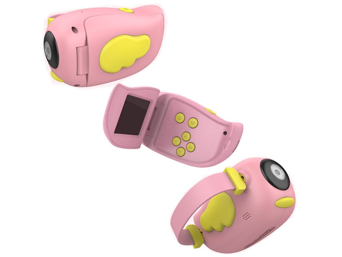 SZSMART  Câmara Digital  Hd 1080P Mini Cartoon (Anjo - Rosa)