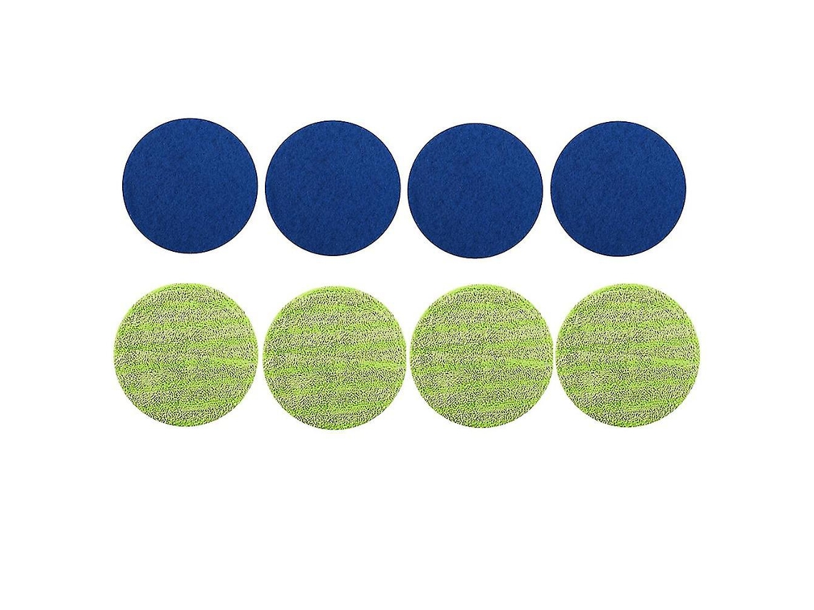 Almohadillas de repuesto para fregona eléctrica rotativa (8 unidades, azul y verde)