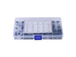 Kit De 150 Condensadores De Película De Poliéster De 100 V, De 0,33 Nf A 470 Nf, Con 15 Valores Diferentes En Una Caja.