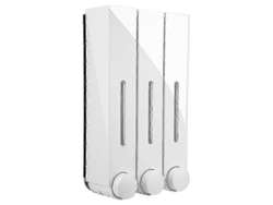 Dispensador de jabón de pared Rosewell de 3 compartimentos para ducha y baño