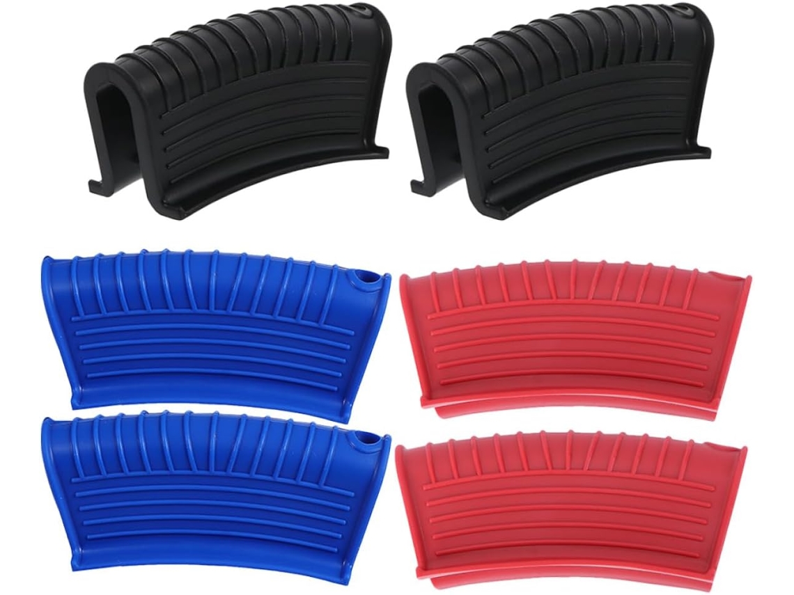 Juego De 3 Pares De Guantes De Silicona Gruesos Para Horno, Resistentes Al Calor, Protectores Para
