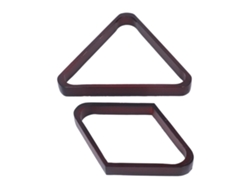 Juego De Triángulos Para Bolas De Billar, 9 Bolas Triangulares, Madera De Pino, Para Bolas Americanas, 5,72 Cm, Color Vino.