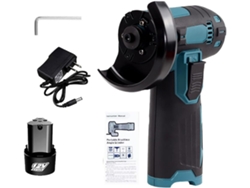 Mini amoladora angular eléctrica de 12 V CC, 5000 rpm, inalámbrica, para lijar, pulir y cortar, 75 mm de diámetro | Sin marca