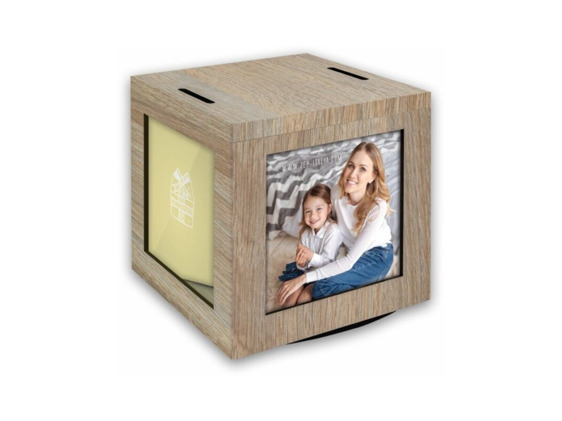 Cubo Madera Giratorio Hucha 2 Fotos 10X10 Devis ZEP