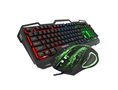 Conjunto de teclado y ratón Imice Km-690, retroiluminación, a prueba de agua, sensación mecánica, extrema capacidad de respuesta, kit de teclado y ...