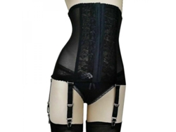 2026-cinturón De Suspensores Moldeador High-waist Para Mujer Con Tirantes Removibles Y Boning Spiral Talla S-3xl Xxl Negro