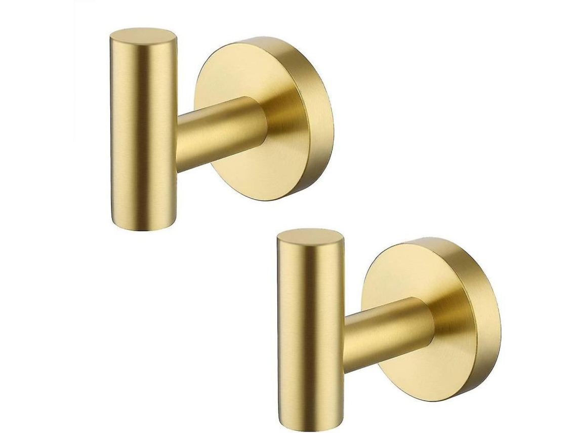 Gancho para toallas de baño 2026, acero inoxidable SUS 304 dorado mate, para baño, cocina y montaje en pared, Yzh