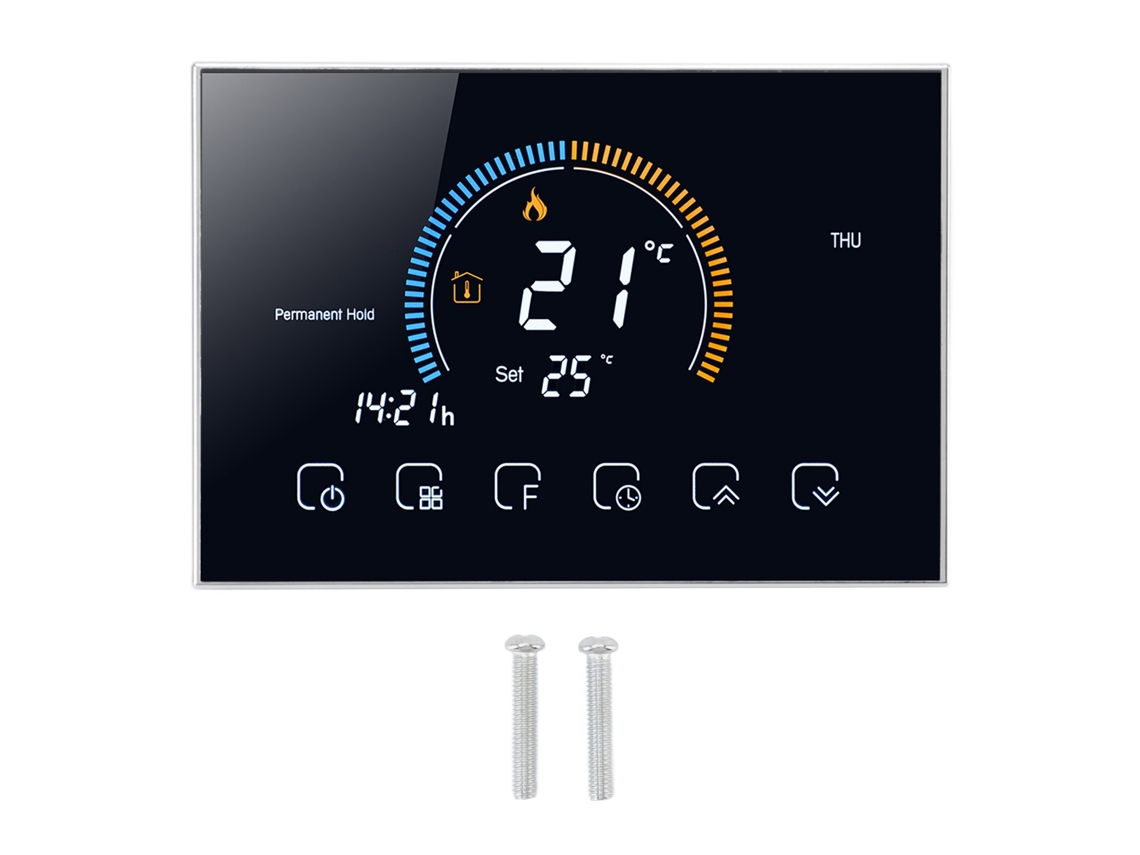 2026 Store-termostato Programable Con Pantalla Táctil Lcd Para Calefacción De Caldera, 95-240v, Negro