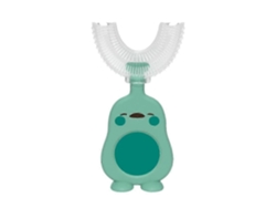 Juego de 2 cepillos de dientes con forma de U y diseño de dibujos animados para niños, de silicona suave D GOKOCO