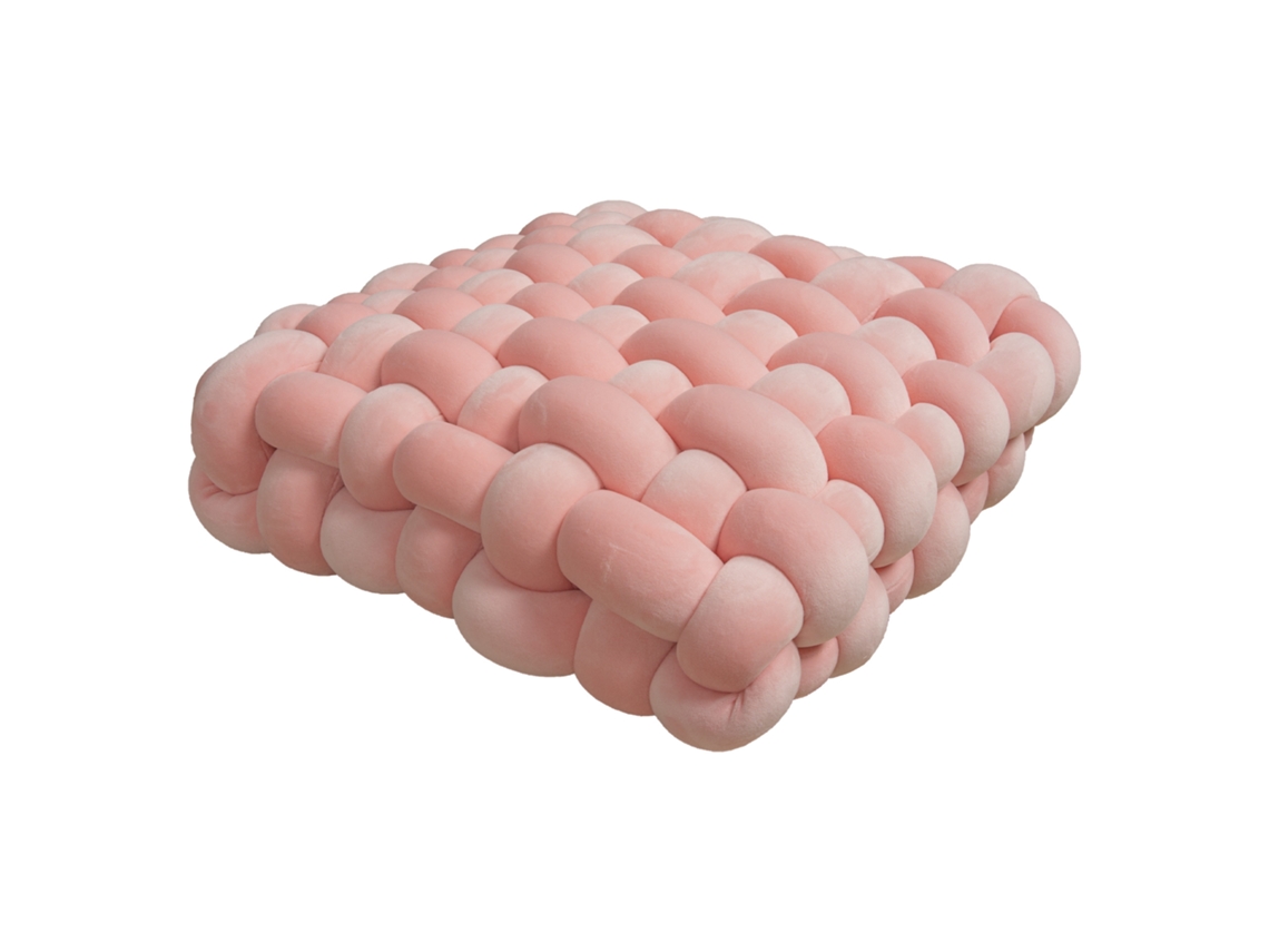 Cojín Trenzado, Suave Y Delicado Para La Piel (rosa) Czhhmart