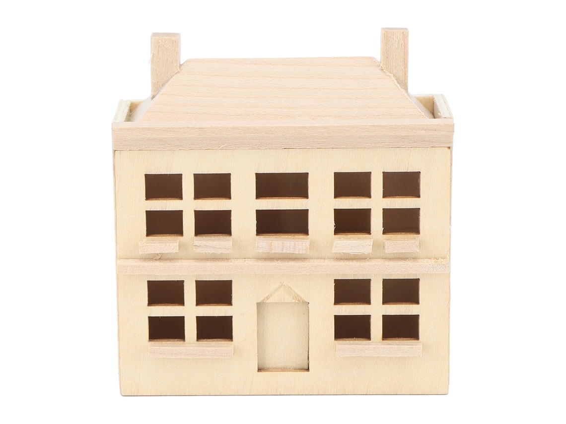 Villa miniatura de madera para casa de muñecas, muebles incluidos, bricolaje, decoración del hogar.