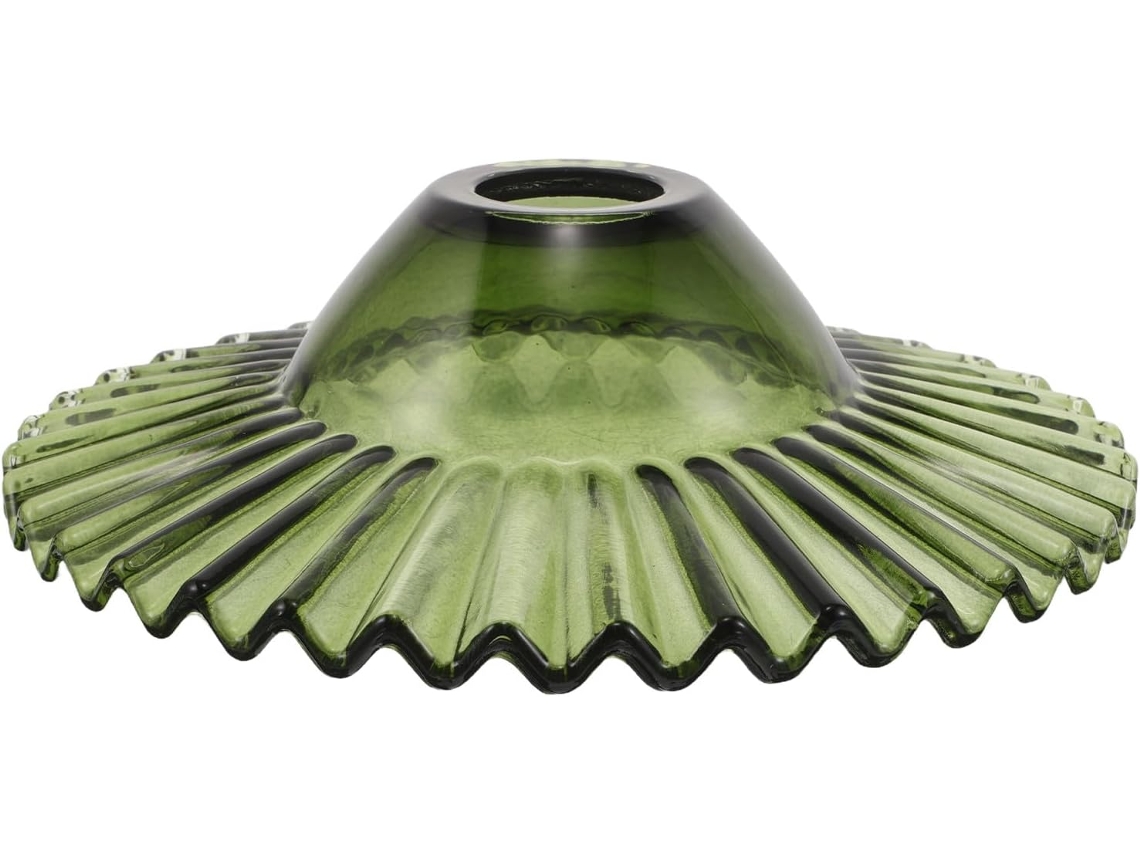 Cristal floral verde - Solo para colgar - Elemento decorativo para interiores de estilo retro y japonés.