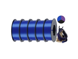 Filamento de impresión 3D, acabado seda, alta precisión, OEM negro, azul y morado