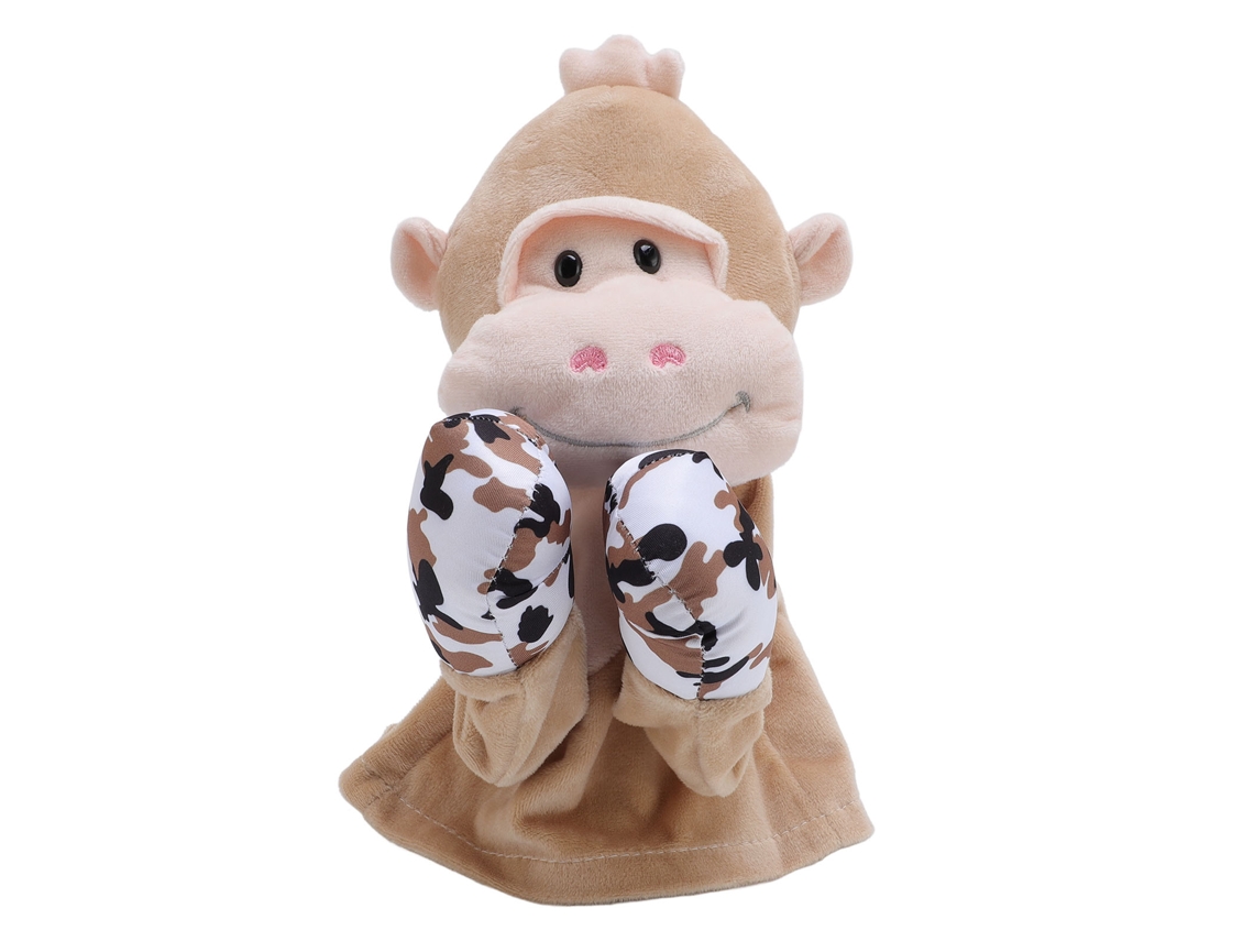 Ats-marioneta De Mano De Boxeo Interactiva Con Sonido Lindo Peluche Animal Juguete De Puñetazos Para Niños