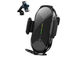 Cargador Carro Sem Qi Fast Auto Clamping Ventilação YIZHOOD Negro