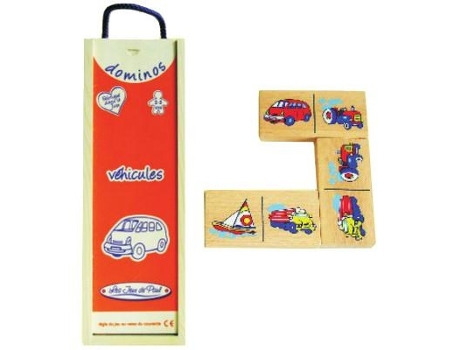 Jogo de Mesa LES JEUX DE PAUL Car Domino (2 Anos)