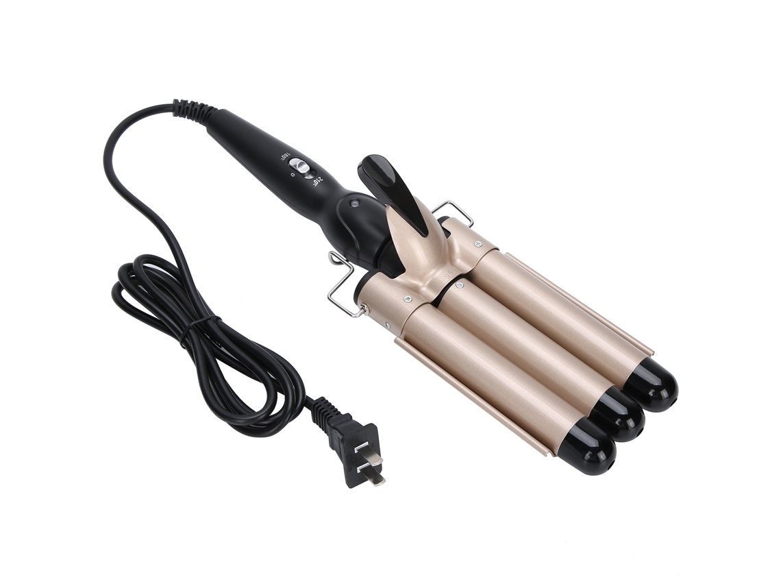 Vlrla-triple Pipe Cabelo Curling Iron Wand Styling Tool