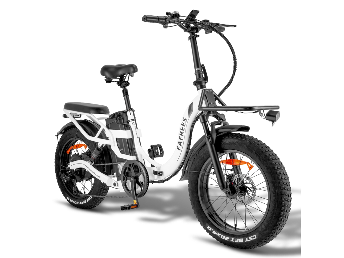 Bicicleta eléctrica Fafrees F20 X-max con neumáticos de 20 x 4,0 pulgadas de ancho, motor sin escobillas de 750 W, batería de 48 VE y 30 Ah.