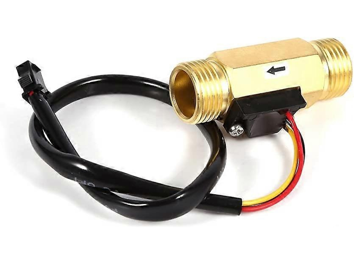 Sensor De Flujo De Agua De Cobre G1/2" Efecto Hall 1-30l/min Calidad Alta Para Calentadores Dispensadores Purificadores