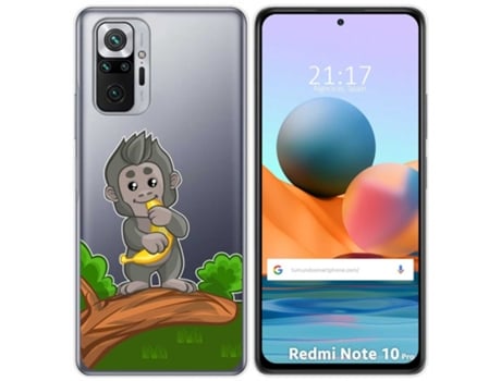 Carcasa Xiaomi Redmi Note 10 Pro TUMUNDOSMARTPHONE Dibujos Transparente Multicolor