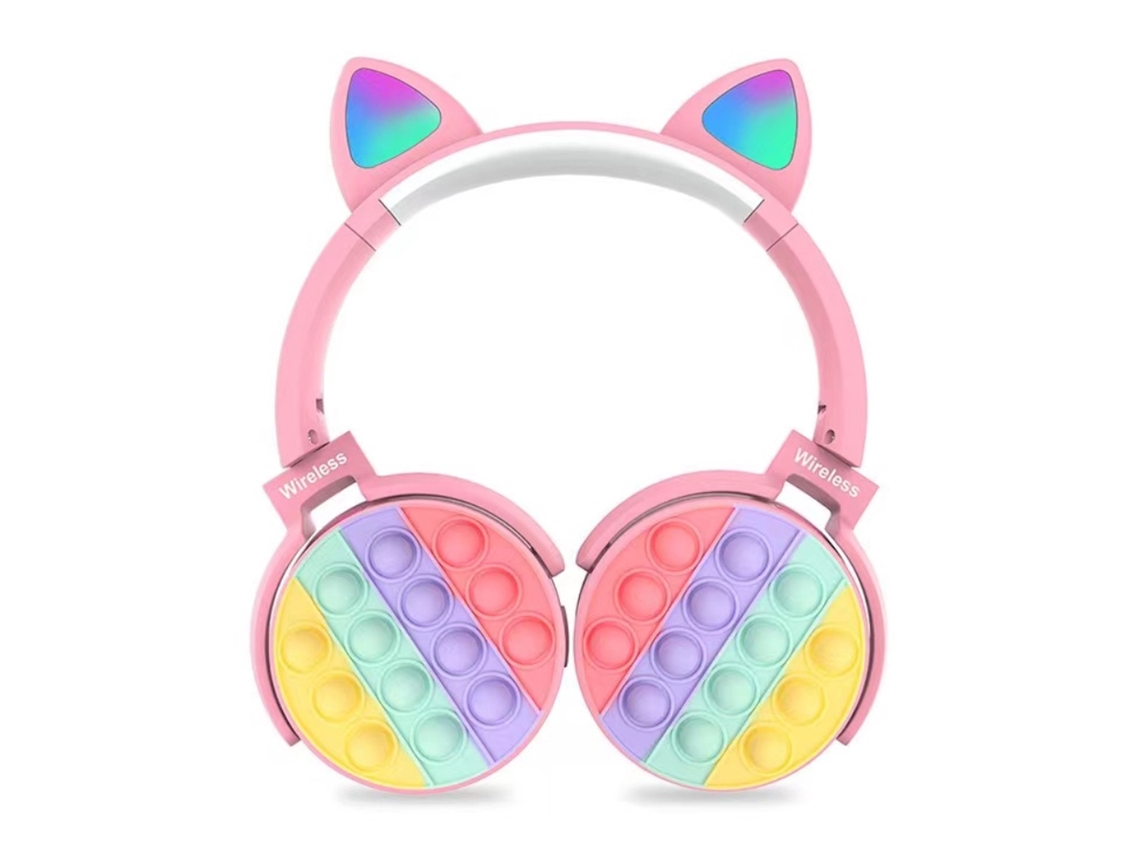 Auriculares Bluetooth Yuexinghui CT 950 EOOCOO, orejas de gato, graves potentes