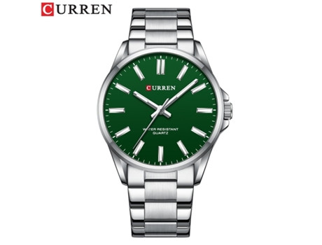 Relojes de Pareja con Pulsera de Acero Relojes de Moda para Hombre Relojes para Mujer Relojes de Cuarzo de Negocios-Hombre Verde VEANXIN