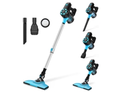 Aspiradora Inalámbrica YISORA N3 17kPa 0.7L Vaso para Polvo 40min Autonomía 2200mAh Capacidad 70dB Nivel de Ruido Azul Claro