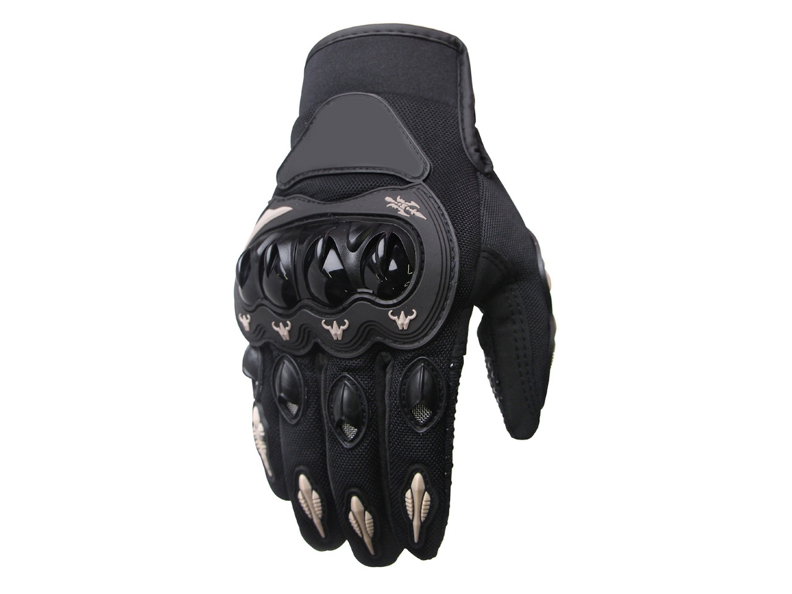 Luvas De Moto Para Homens E Mulheres Resistentes Ao Sol Anti-queda Com Tela Tática Cinza Fundo Preto M