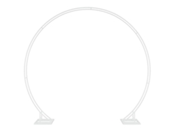 Arco de boda de acero blanco Vidaxl (220 x 45 x 200 cm)