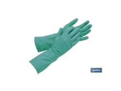 Guante nitrilo verde s/sop. talla 8,5 (l)   caja 12 unid.