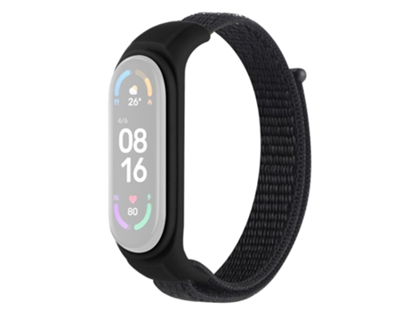 Correa de Silicona ajustable anti-perdida para Xiaomi Mi Band 3/Band 4/Band 5/Band 6/Band 7 - negro