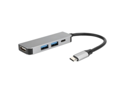 Hub Usb-c 4 En 1 Con Hdmi, 2 Usb 3.0 Y Pd Para Huawei P20 Pro Y Samsung S9/s8