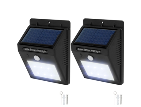 2 Protector Solar Led con Sensor De Movimiento